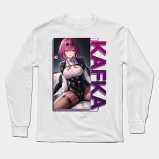 Kafka on a bed! Long Sleeve T-Shirt